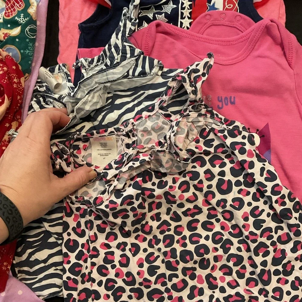 Mixed Brands Outfit Lot Girls 2T/24M 21pc Tops Pants Dresses Disney Minnie